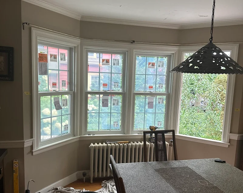 Andersen Woodwright windows with a prefinished white interior